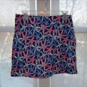 Vineyard Vines Pink and Blue Starfish Mini Skort